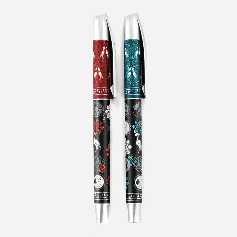 전통무늬펜2종-쌍학 - 화려하고 아름다운 무늬가 특징