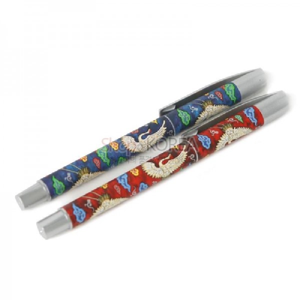 전통무늬펜2종-운학 - 전통 느낌의 운학이 그려져 있는 펜