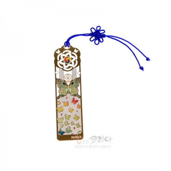 금장책갈피-나비무늬 - 섬세하고 아름다운 색채가 특징