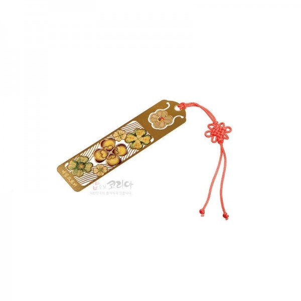 금장책갈피- 네잎크로버 - 섬세하고 아름다운 색채가 특징