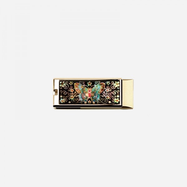 자개 USB 볼펜세트-채색나비16G,32G - 자개에 전통 무늬를 넣은 usb, 고급 자개볼펜 세트