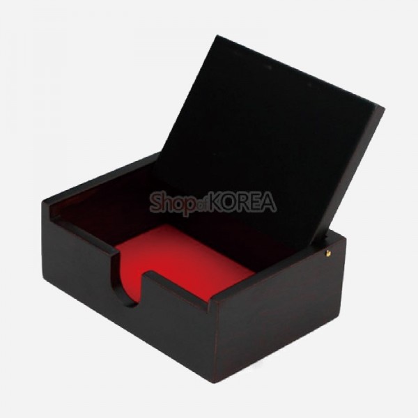 나전칠기 한지명함함- 적매화 - 고급스러운 한지와 자개의 조화