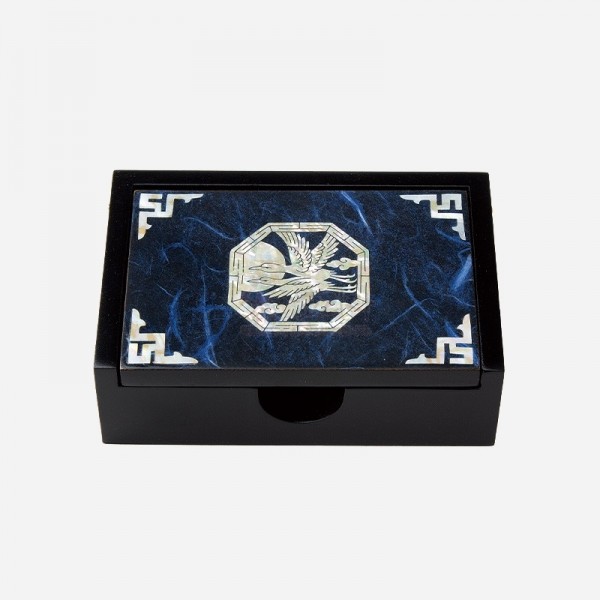 나전칠기 한지명함함-청학 - 고급스러운 한지와 자개의 조화