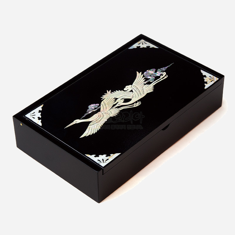 나전칠기 상감 메모함 - 구름학