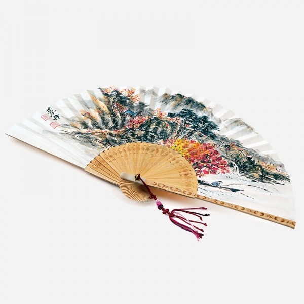 소단 홍현희 작 전통 접부채 - 가을(합죽선) - 외국인선물 · VIP선물 · 한국기념품 최고급 전통공예품