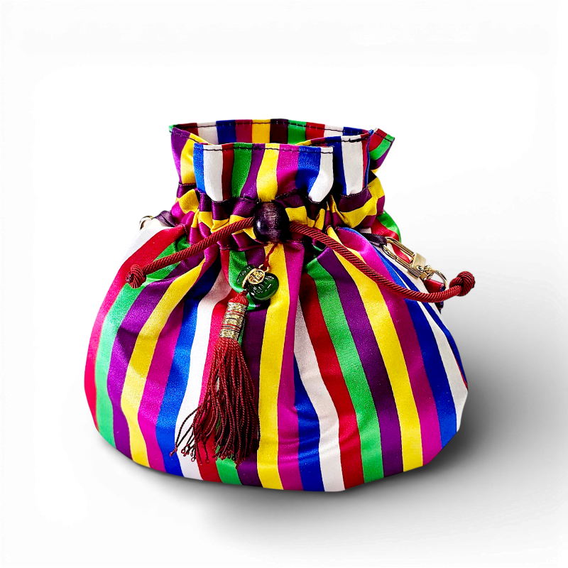 수공예 색동복주머니 손지갑