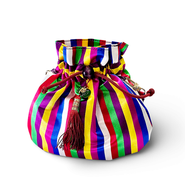 수공예 색동복주머니 손지갑