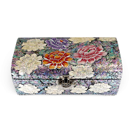 자개 좌보석 굴림 목단꽃