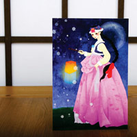 한국의 아침 엽서 시리즈 - 청사초롱을 든 겨울소녀