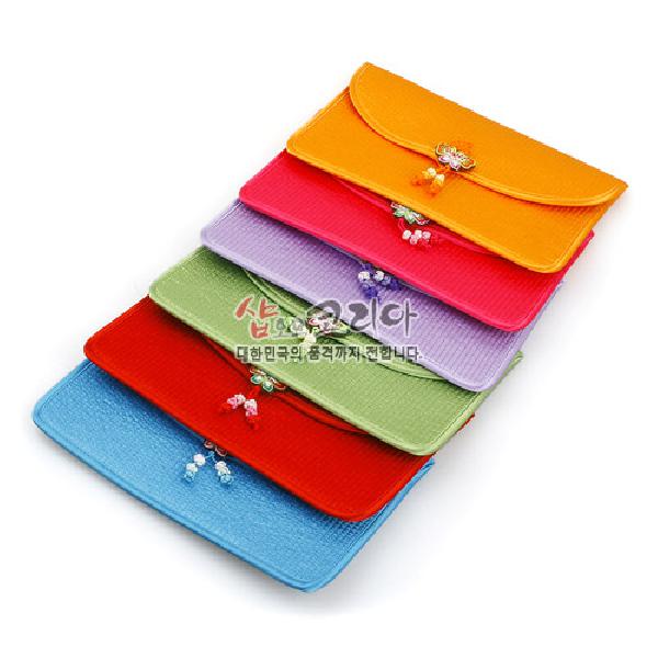 [소산당]누비수(秀) 지갑大-나비매듭[분홍색] - 나비 매듭을 예쁘게 만든 누비수지갑