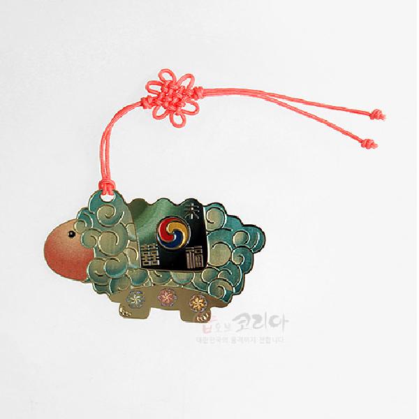 금장책갈피-12지신(양) - 섬세하고 아름다운 색채가 특징