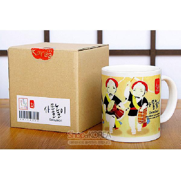 한국의 아침 머그컵 시리즈 - 사물놀이 - 한국/한글/한복 전통문화상품