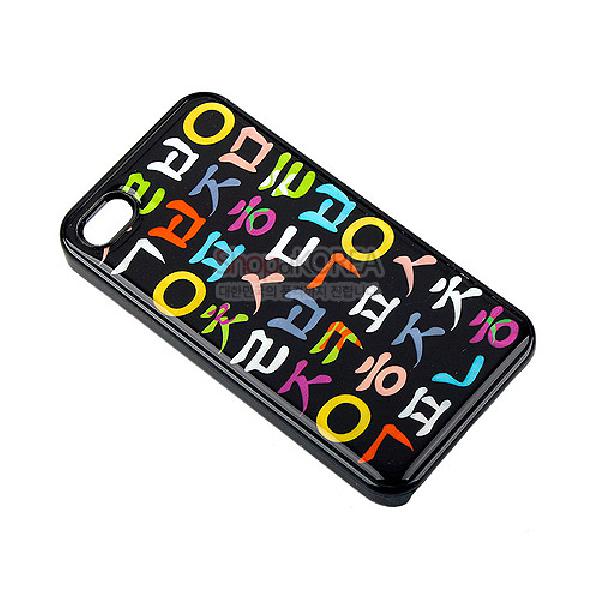 천연자개휴대폰케이스-한글(아이폰4/4S) - 오색영롱한 빛깔의 현대적인 디자인