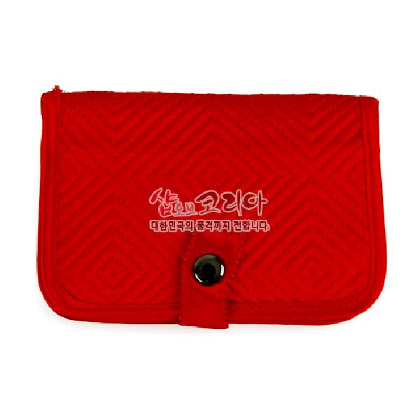 [소산당]누비수(秀)카드지갑 [적색] - 예쁜 디자인과 실용적인 지갑