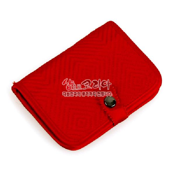 [소산당]누비수(秀)카드지갑 [적색] - 예쁜 디자인과 실용적인 지갑