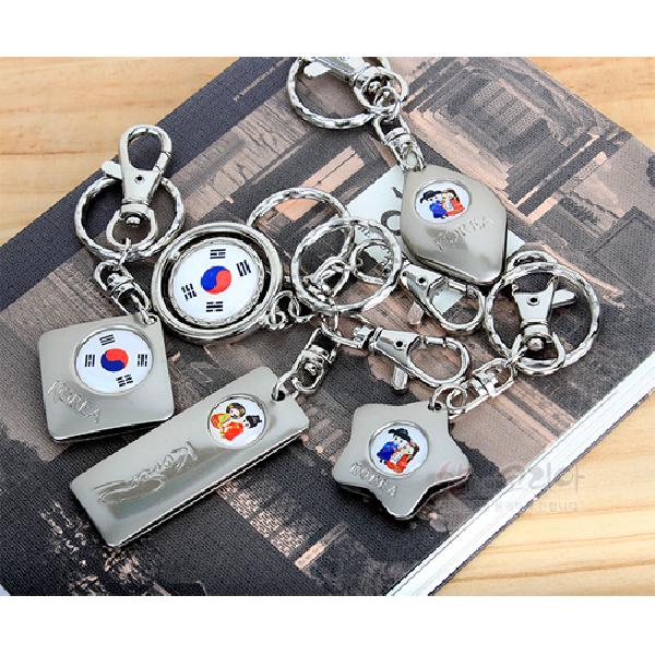 전통무늬 열쇠고리5p세트 - 한국적 전통 모습이 담긴 열쇠고리