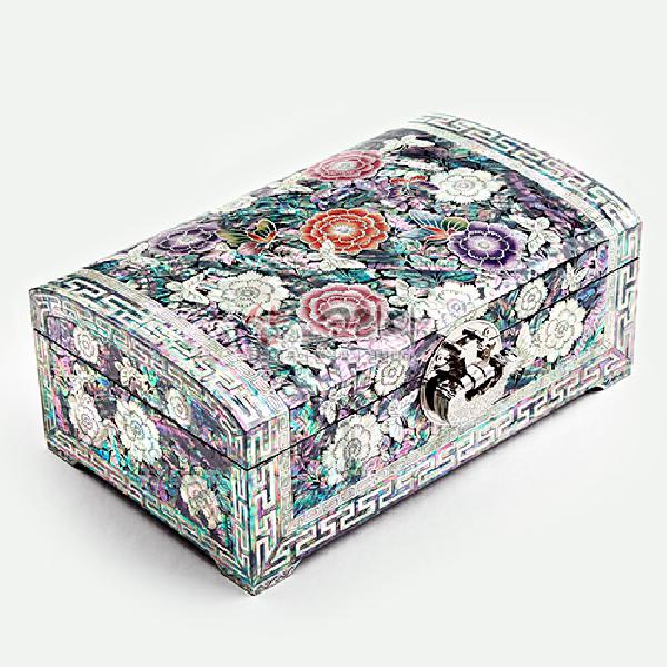 나전칠기 굴림자개 꽃나비보석함 - 화려한 자개가 아름다운 보석함